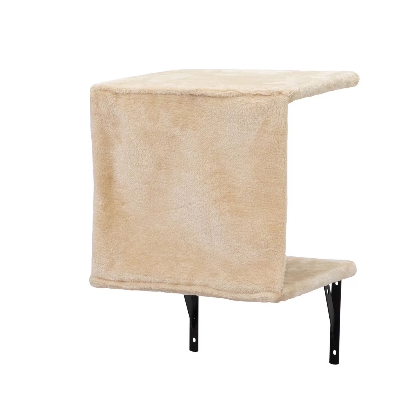 Cat Wall Shelves and Perches Set, Cat Tower for Adult Cats Mounted Cat Tree House for Indoor Cats Modern Furniture for Cat Sleeping Playing Lounging Climbing Cat Tree for Large, Beige