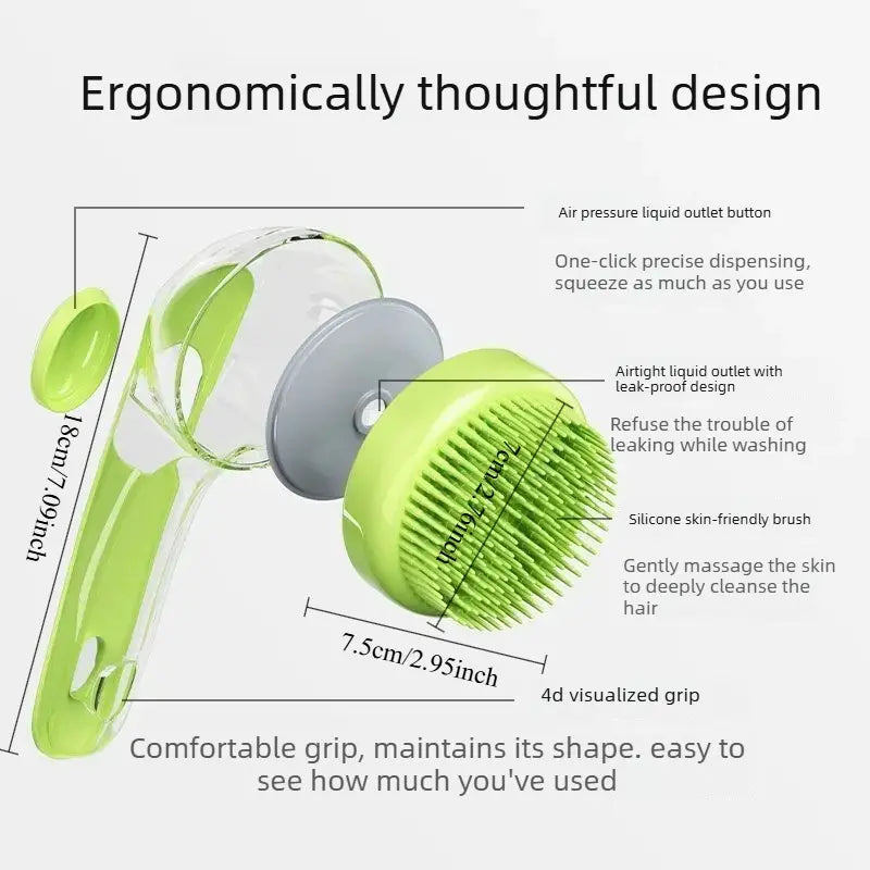 2PCS Silicone Bath Brush for Dogs & Cats – Bathing, Massage, and Scrubbing Tool for Dogs