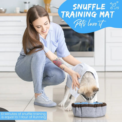 Adjustable Snuffle Mat for Dogs, with Suction Cup, Dog Enrichment Toys with Pet Training Clicker to Encourage Dogs Foraging Skills and Slow Eating