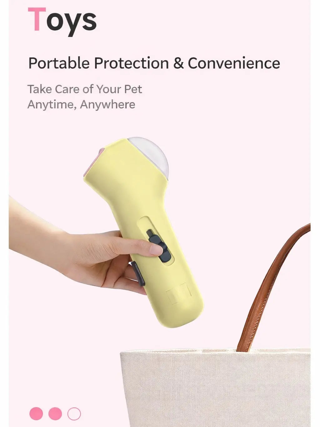 Portable Interactive Pet Treat Launcher - Handheld Press-To-Launch Snack Shooter Toy for Dogs & Adult Cats, Fun Training, Enrichment Playtime, Cat Snack Accessory,Summervibes