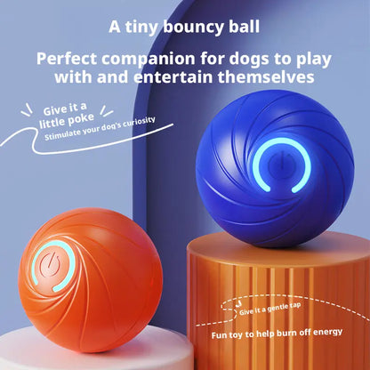 Automatic Interactive Dog Toy Ball, Rechargeable Bouncing Dog Toy for Small Medium Dogs Self Play Bat Dragon Plush Chirping Flapping Bird Bite Resistant Inflatable Set Large Safe Water Bowl LED Light Food Indoor Training Ball Durable Chew