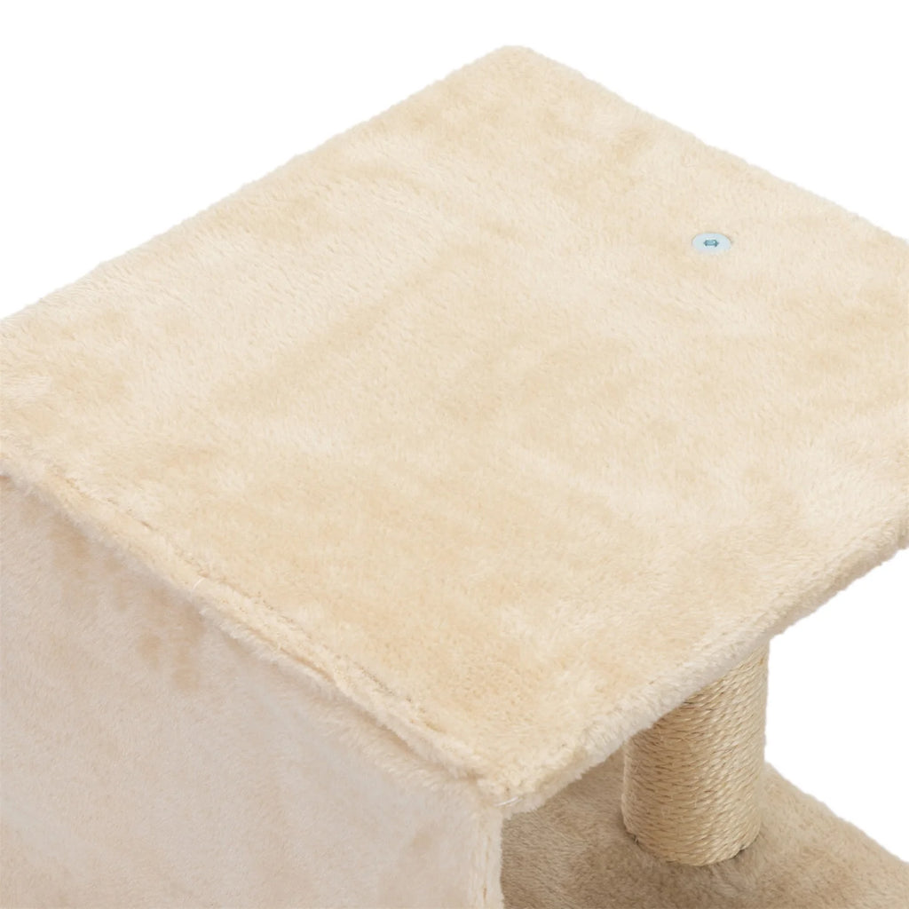 Cat Wall Shelves and Perches Set, Cat Tower for Adult Cats Mounted Cat Tree House for Indoor Cats Modern Furniture for Cat Sleeping Playing Lounging Climbing Cat Tree for Large, Beige