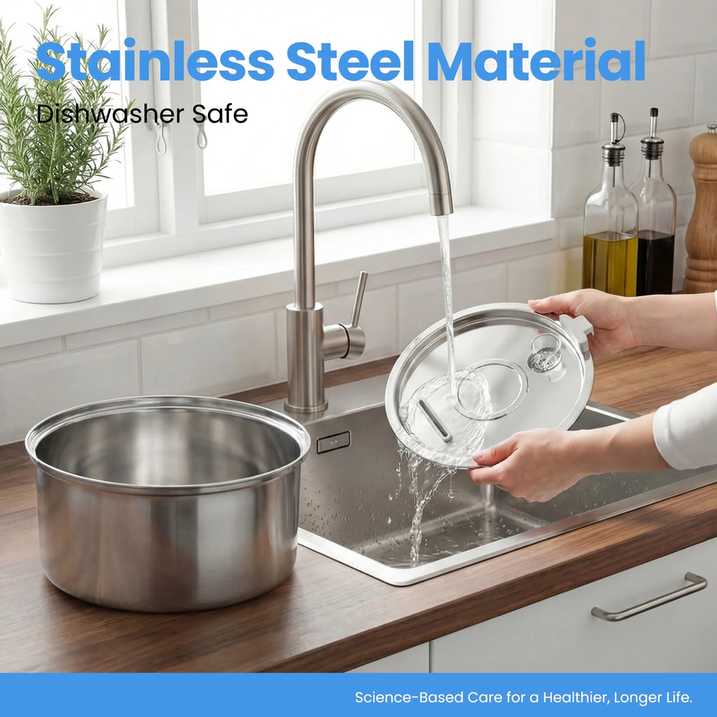 108Oz/3.2L Stainless Steel Cat Water Fountain with 3 Filters, Dishwasher Safe Automatic Pet Fountain for Dogs & Cats, Ultra-Quiet Pet Water Fountain for Multi-Pet Homes, Cat Fountains Indoor